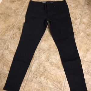 Dark black mossimo mid rise jeggings size 10/30 R